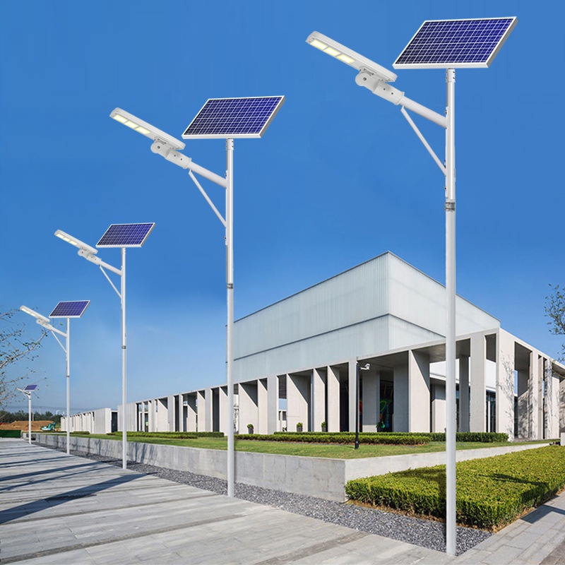 Chinese Supplier High Power 80w 100w 120w all in two Lithium battery solar street light 