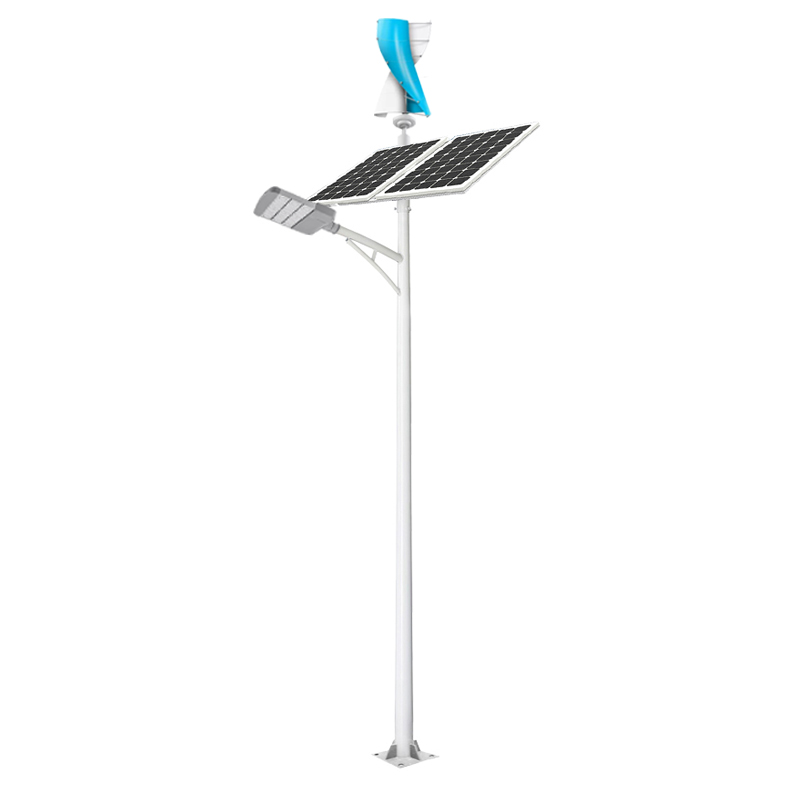 30W-120W Solar wind turbine hybrid Street Light with pole