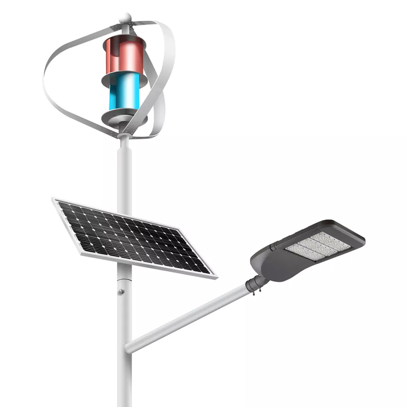 30W-120W Solar wind turbine hybrid Street Light with pole
