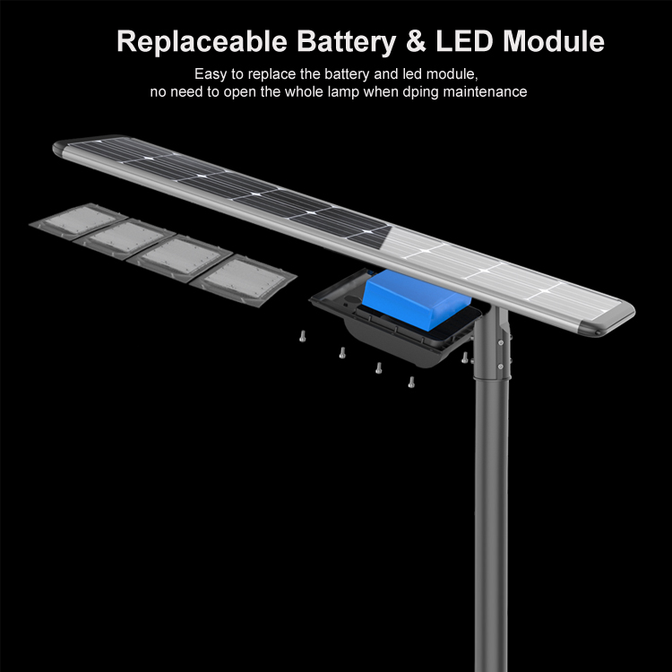 FX series  40w 60w 80w 100w 120w ip66 solar outdoor light efficiency led solar street light 