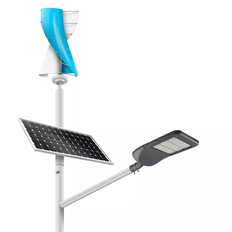 30W-120W Solar wind turbine hybrid Street Light with pole