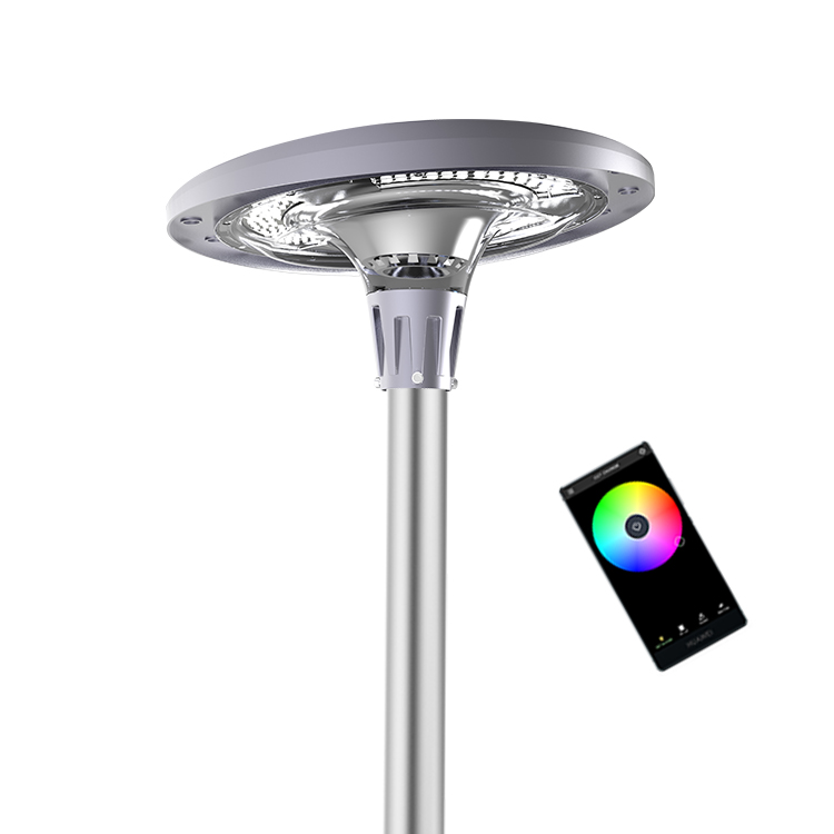 outdoor waterproof UFO rgb led solar powered garden light