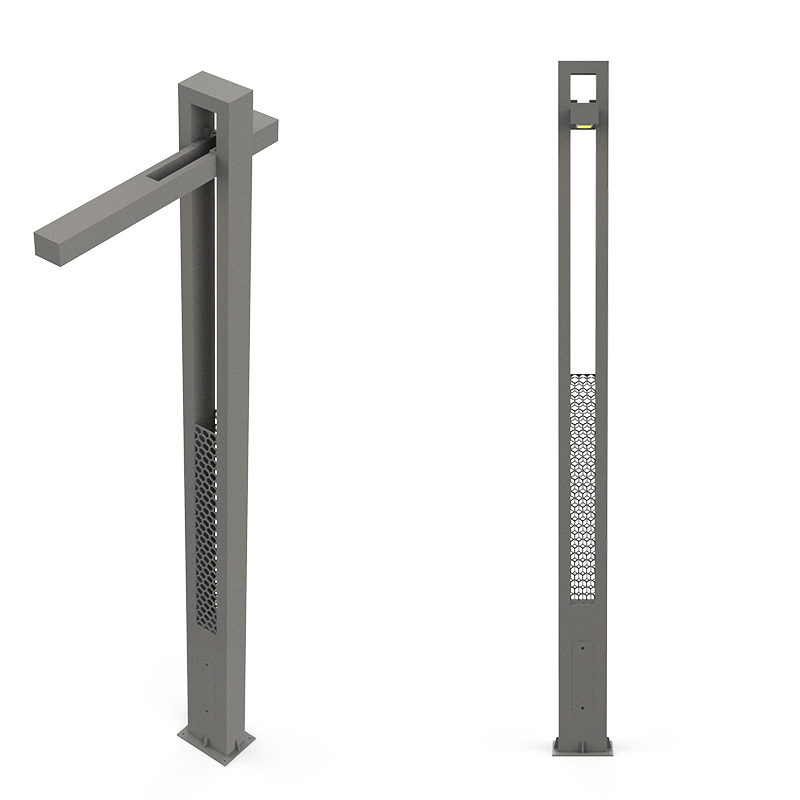 Modern 3m 4m 5m 6m 50w Aluminium led landscape pole light Garden light pole lamp post