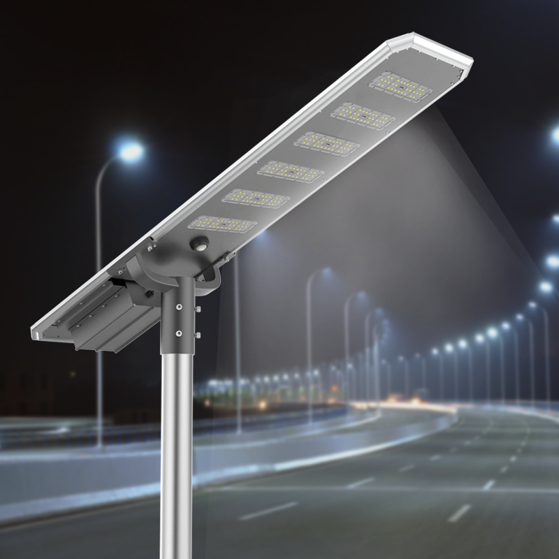 DYM series china manufacturer 30w 60w 80w 100w 120w  All in one led solar street light with pole