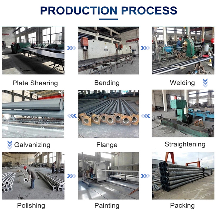 China manufacturer 5m 6m 8m 10m 12m Galvanized street light pole price