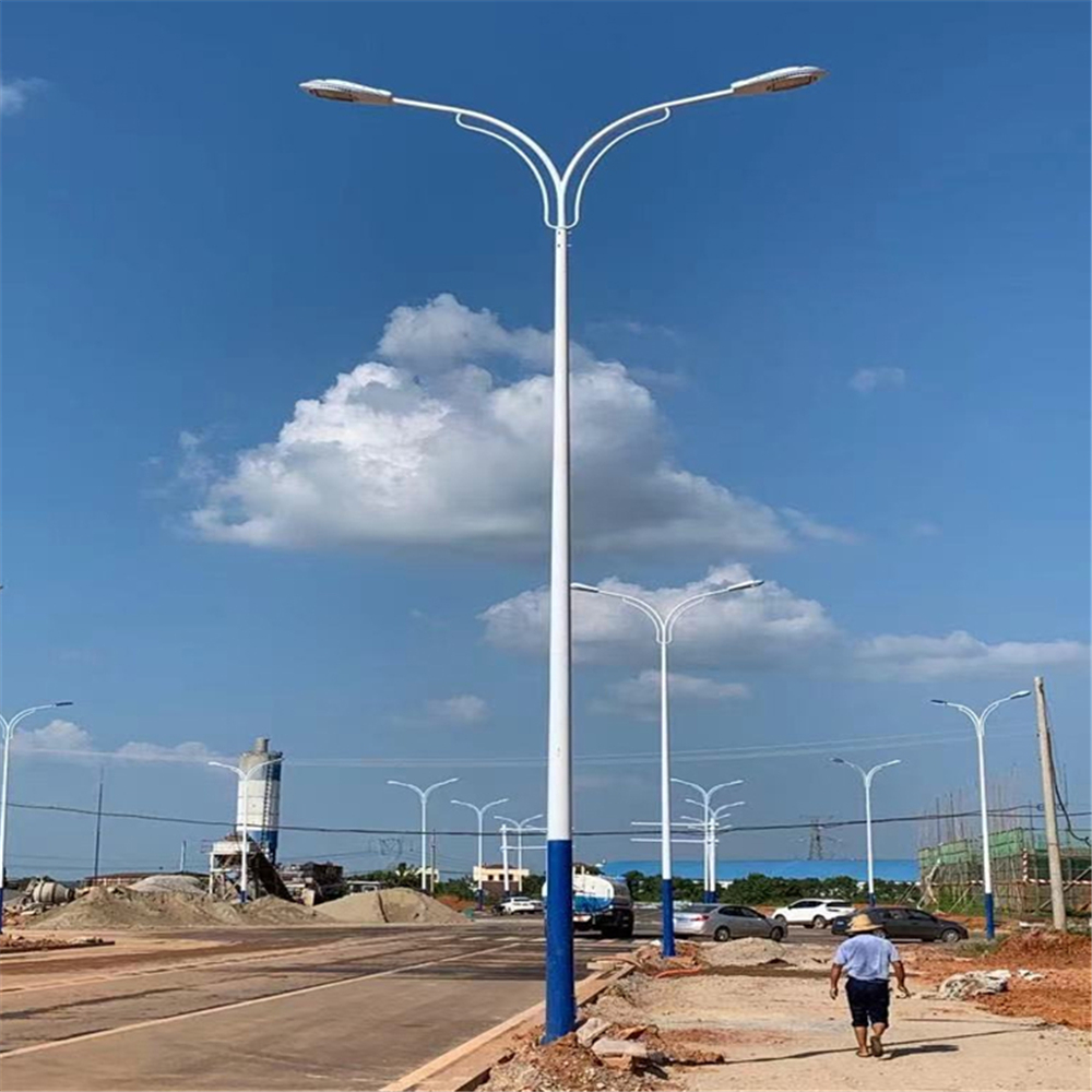 3m 4m 5m 6m 7m 8m 9m 10m 11m 12m single and double arm pole street light pole company