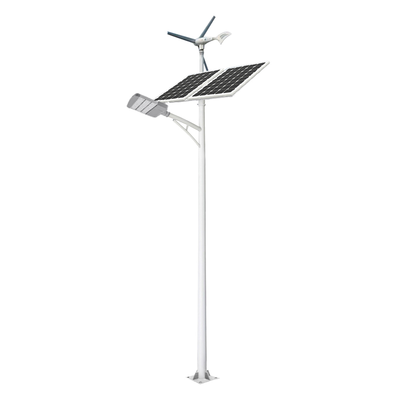 30W-120W Solar wind turbine hybrid Street Light with pole