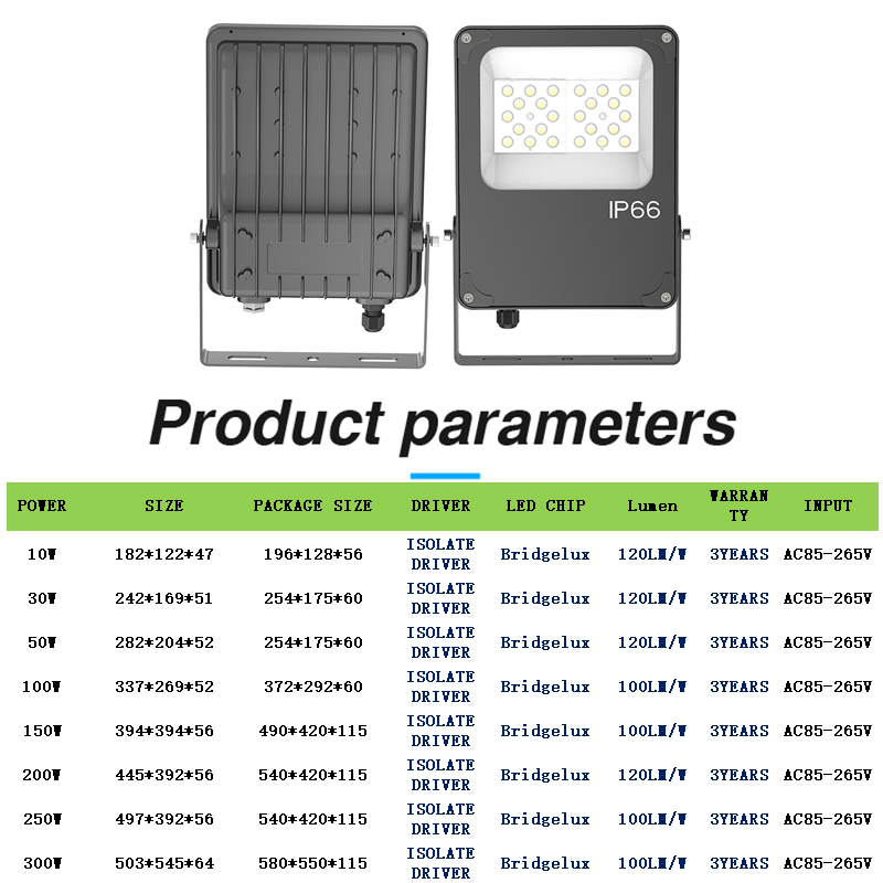 Electric flood light 30W 50W 100W200 watt 300 watt 400 watt 500 watt 600 watt led stadium flood light fixture