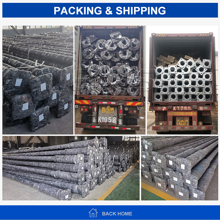 China manufacturer 5m 6m 8m 10m 12m Galvanized street light pole price
